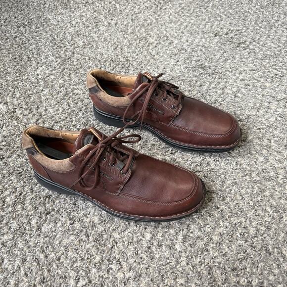 Clarks Unstructured Mens Un.Bend Oxford Shoe Brown Leather Size 13 N Comfort - Picture 3 of 13